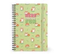 LEGAMI - A4 Lined Spiral Notebook 7 mm, Corgi, Large, FSC Certified Paper, Contains 1 Sticker Sheet, 160 Pages, Elastic Closure, 15 x 21 cm