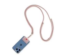 LEGAMI - Always Together, Smartohone Laynard Adjustable Neck Strap with Metal Hook, Secure Clasp, Sticker, Rose Gold, 70 cm
