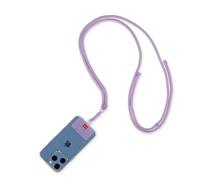 LEGAMI - Always Together, Smartohone Laynard Adjustable Neck Strap with Metal Hook, Secure Closure, Sticker, Lilac, 70 cm