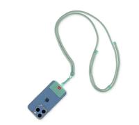 LEGAMI - Always Together, Smartohone Laynard Adjustable Neck Strap with Metal Hook, Secure Closure, Sticker, Milk & Mint, 70 cm