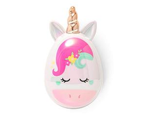 Legami Amazing Hair - Detangling Brush, 6.8x11.5 cm, Unicorn Theme, Untangles Every Knot Without Pulling, Tearing, or Damaging Hair, Flexible Teeth of Different Heights