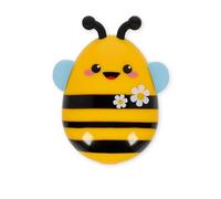 Legami - Amazing Hair Detangling Brush, Bee Pocket Size, Loosens Any Knot Without Pulling, Tugging or Damaging Hair, Flexible Bristles at Different Heights