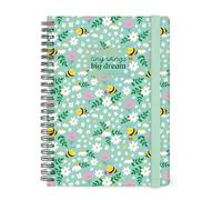 Legami Bee Spiral Bound Weekly Planner 2026-2027, 16 Months, Large, Diary from September 2026 to December 2027, Closure with Elastic Band, FSC Certified Paper, 15 x 21 cm