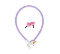 Legami - Bicycle Lock, Bicycle Lock with Key, Unicorn Motif, Polyester Exterior, Metal Inside, Length 75 cm, Children's Bicycle Accessories