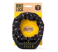 Legami BIL0003, Bike Lock, L 75 cm, Ø 1.5 cm, Flash Theme, Water and Cut Resistant, Customizable Combination