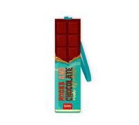 Legami - Bookmark with Elastic Band, FSC Certified Paper, Chocolate Design, Holds Sengo and Book Closed, 4.7 x 17.5 cm