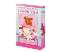 Legami - Box with 7 Surprises - 7 Days & 7 Ways to Say I Love You, with UV Varnish Detail, Gift Idea