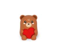 Legami - Bright Sharpening Pen with Container Sharpening is Magic, Teddy Bear Theme, Pencil Sharpener, Beating Lights