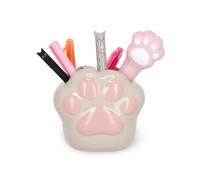 LEGAMI - Ceramic Pen Holder, Kitty Paw Theme, Desk Friends, Hand Painted, Gift Idea, Desk Organizer