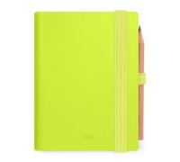 Legami - Chartreuse Mini 2026 Bidaily Diary, 12 Months, Address Book and Pencil Included, Elastic Closure, Diary from January 2026 to December 2026, in FSC Certified Paper, 7 x 10 cm