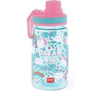 Legami Children's Plastic Water Bottle Let's Drink Airtight BPA Free, 400ml