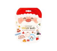 Legami - Christmas Sticker Book, 8 Sheets with More Than 150 Paper Stickers, Sticker Book with Gift Tags, Stamps, Decorative Stickers for Christmas