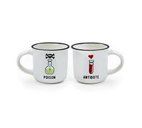 Legami Coffee Cups, Multi-Colour, 5.5 x 5.5 x 5 cm Poison & Antidote 5.5x5.5x5 cm Multi-Coloured