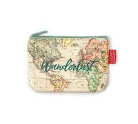LEGAMI Coin Purse, Zipper, 12x9 cm, Cotton, Travel Theme, Unisex, Travel