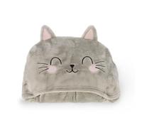 LEGAMI - Cosy Hugs Kitty Hooded Blanket with Hand Warmer Pockets and Hood, Poly
