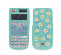 Legami - Count On Me Scientific Calculator, Daisy Theme, 3 Modes, Base, Scientific Functions and Statistical Calculations, Sliding Cover, Digital, Dual Power