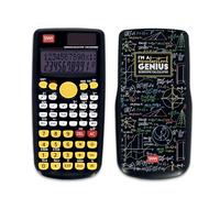 Legami - Count On Me Scientific Calculator, Genius Theme, 3 Modes, Base, Scientific Functions and Statistical Calculations, Sliding Cover, Digital, Dual Power