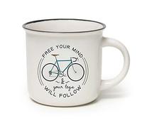 Legami Cup-Puccino Bike Mug, Bone China, Multicolor