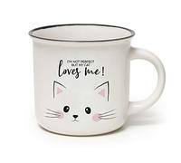 Legami Cup-Puccino Cat Mug, Bone China, Multicoloured, 350 ml