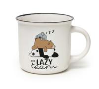 Legami Cup-Puccino Lazy Team Mug, Bone China Porcelain, Multicolor