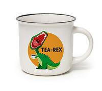 Legami Cup-Puccino Tea Rex Mug, Bone China, Multicoloured, 350 ml