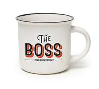 Legami Cup-Puccino The Boss Mug, Bone China, 350 ml, Multi-Colour