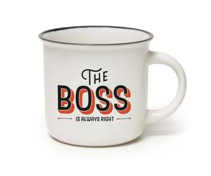 Legami Cup-Puccino The Boss Mug, Bone China, 350 ml, Multi-Colour