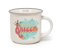 Legami - Cuppuccino Mug, New Bone China, Breakfast Cup, Dishwasher Safe Coffee Tea Mug, Diameter 10 cm, Capacity 350 ml, Drama Queen Theme