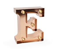 LEGAMI Decorative Mini Letter Light, E, Warm White, Battery Operated, Wall Mountable