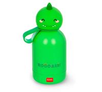 Legami - Hot & Cold BFF Children's Thermal Water Bottle, Dino Theme, in 18/8 Stainless Steel, Double Layer with Airtight Closure, Keeps Hot for 12h and Cold 24h, Capacity 310 ml