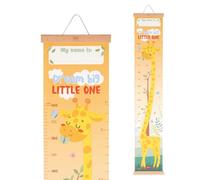 Legami - Dream Big Little One Height Hanging Height Chart for Children up to 160 cm 41 Stickers with Wooden Strips Giraffe