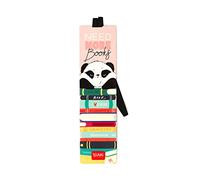 Legami Elastic Bookmark, 4.7x17.5 cm, on FSC® Certified Paper, Panda Theme, Holds the Page and the Book Closed
