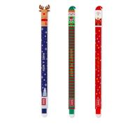 LEGAMI Erasable Christmas Set of 3 Pens