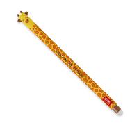 Legami Erasable Gel Pen, Ball on the End for Removing Ink Without Consuming the Paper, Black Heat-Sensitive Ink, Tip Diameter 0.7 mm, Giraffe Theme
