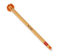 Legami Erasable Gel Pen, Ball on the End for Removing Ink Without Consuming the Paper, Orange Heat-Sensitive Ink, Tip Diameter 0.7 mm, Lion Theme