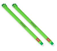 LEGAMI Erasable Gel Pen - Dino, Thermosensitive Ink, 0.7 mm Tip Diameter, 15 cm Length, Green ink (Pack of 2)