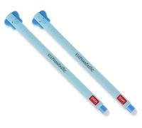 LEGAMI Erasable Gel Pen Elephant, Thermosensitive Ink, 0.7 mm Tip Diameter, 15 cm Length, Blue ink (Pack of 2)