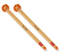 LEGAMI Erasable Gel Pen - Lion, Thermosensitive Ink, 0.7 mm Tip Diameter, 15 cm Length, Orange Ink (Pack of 2)