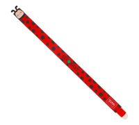 LEGAMI Erasable Gel Pen With 0.7 mm Tip - Refillable Erasing Pen - Red Ink - Red Design