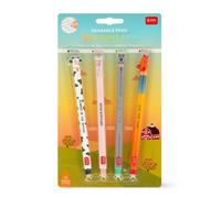 Legami Erasable Pen Set of 4 - Farm Sweet Farm