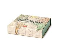 Legami - Every Moment Counts Memory Box, 6.5 x 1.65 inches, Sturdy Cardboard Storage Box, Includes an Accordion Folded Album, Magnetic Closure, for Photos (9 x 11 cm) and Small Items
