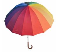 Legami - Folding Umbrella Rainbow Theme, Automatic Opening, Windproof Structure, Includes Case, Lightweight, Portable, Diameter 100 cm