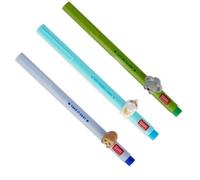 LEGAMI Gel Pen - Lovely Friends Decorative Animal, Removable and Recombinable, Prevents Rolling, Fine 0.5mm Tip, Set of 3 Sloth Llama and Koala (Set of 3 FLUFFY)