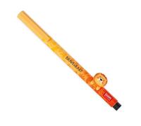 Legami - Gel Pen with Decorative Animal - Lovely Friends, Lion Theme, Avoid Rolling, Black Ink, Removable and Recombinable Animal, 0.5 mm Tip