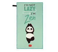 Legami - Gym Towel Microfiber Zip Pocket Elastic Compact Quick Dry Absorbent Lightweight Sports Towel 45x80cm Panda One Size