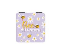 Legami - Handheld Mirror with Magnifying Mirror, Bee, Distortion-Free, Ideal for Handbag and Travel, 6 x 6 cm