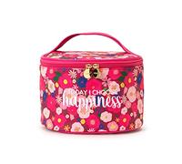 Legami - Hello Beauty Beauty Case, Spacious Makeup Bag, Zip Closure, Interior Pockets, Brush Ties, Travel Beauty Case, 21 x 19 cm, Flowers, Flowers