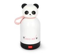 Legami - Hot & Cold BFF Children's Thermal Bottle, Panda Theme, in 18/8 Stainless Steel Double Layer with Airtight Closure, Keeps Hot for 12h and Cold 24h, Capacity 310 ml