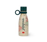 LEGAMI - Hot & Cold Mini Vacuum Flask, Lightweight and Durable Thermal Water Bottle, Hermetic Closure, Removable Silicone Handle, Stainless Steel, Capacity 300 ml, Travel Theme