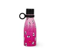 Legami - Hot & Cold Mini Vacuum Flask, Lightweight and Durable Thermal Water Bottle, Hermetic Closure, Removable Silicone Handle, Stainless Steel, Capacity 300 ml, Panda Theme